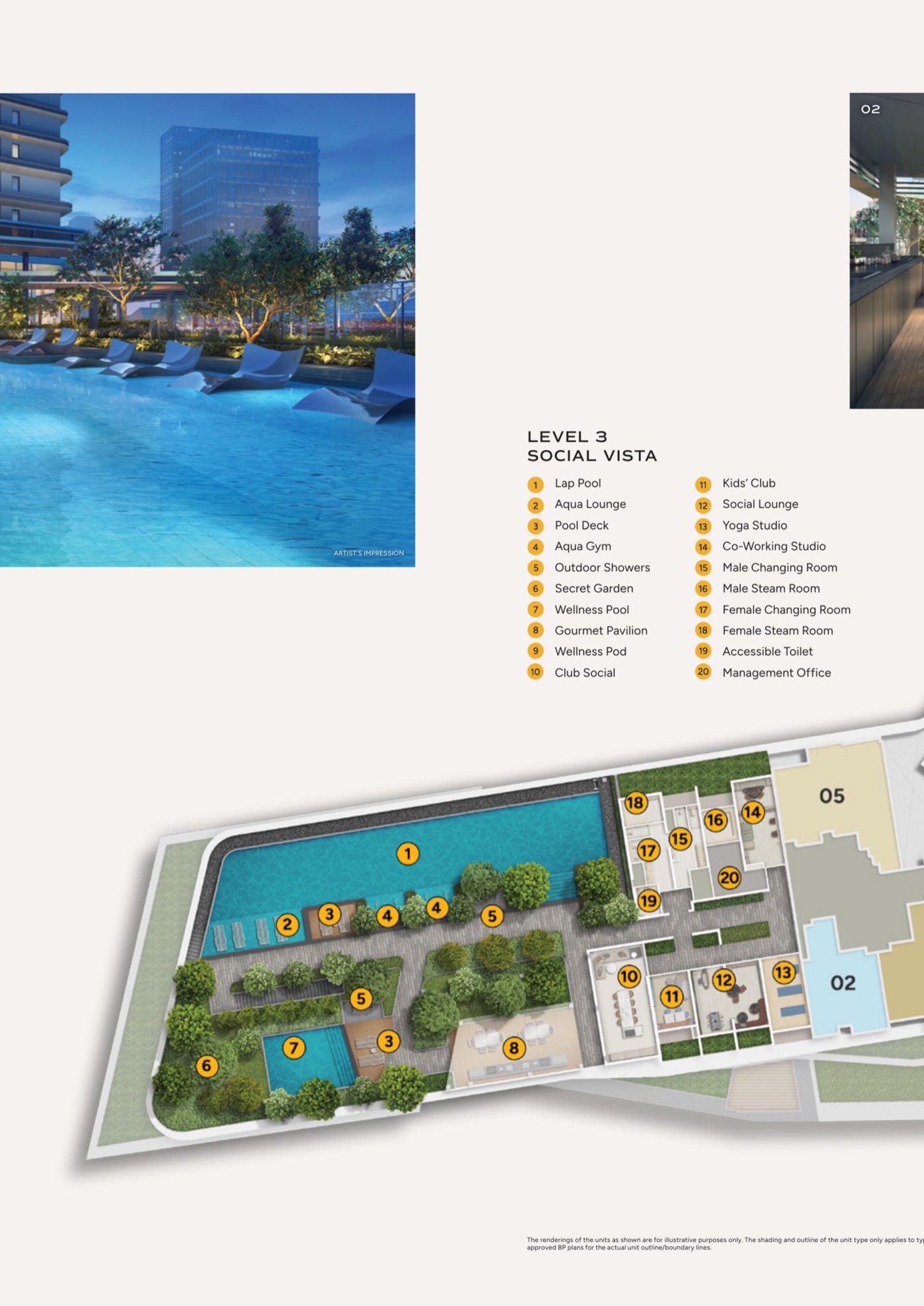 30m lap pool at Level 3 Social Vista